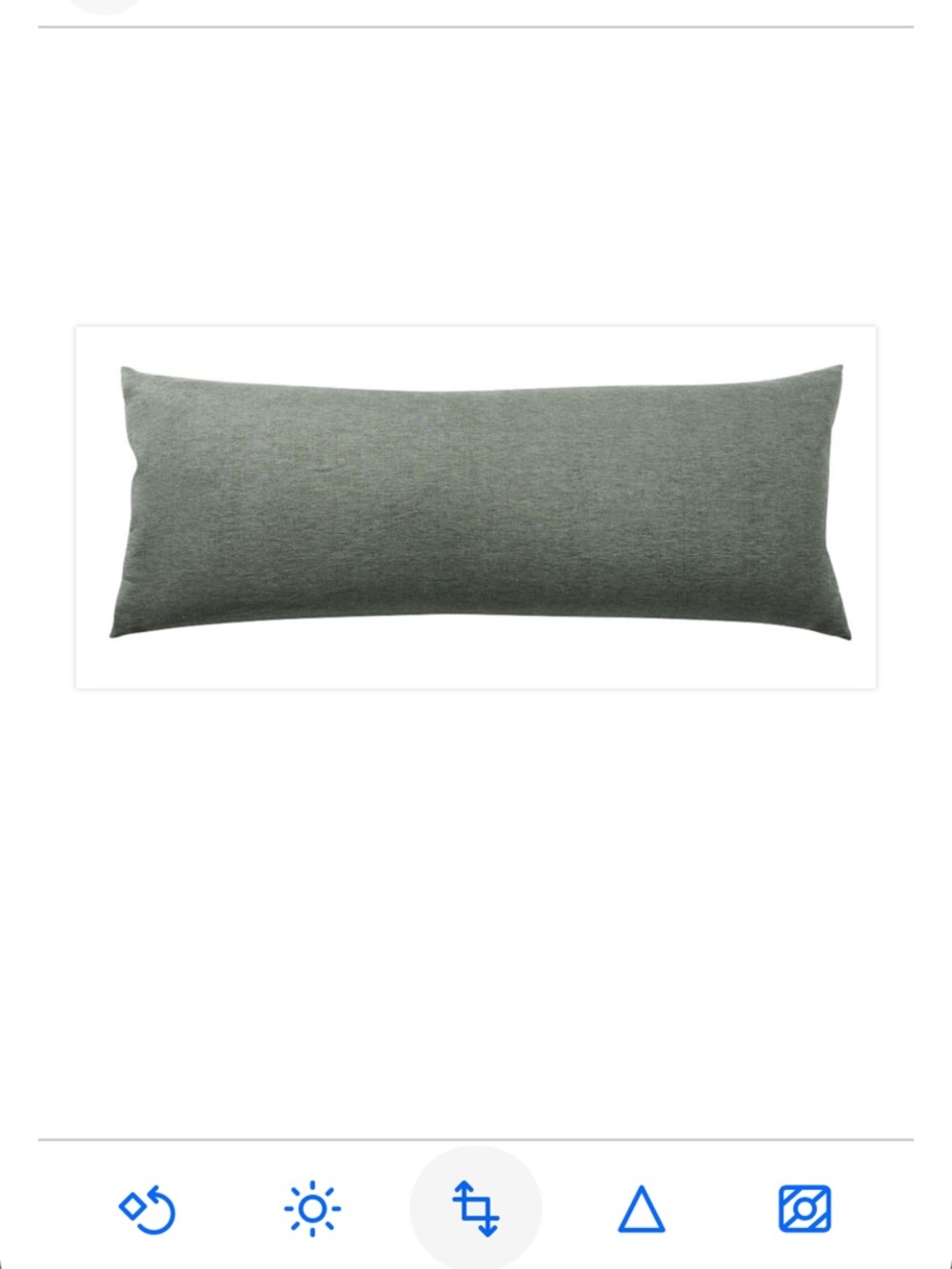 1 POTTERY BARN BELGIAN FLAX LINEN OVERSIZED LUMBAR PILLOW SHAM (dark forest)
